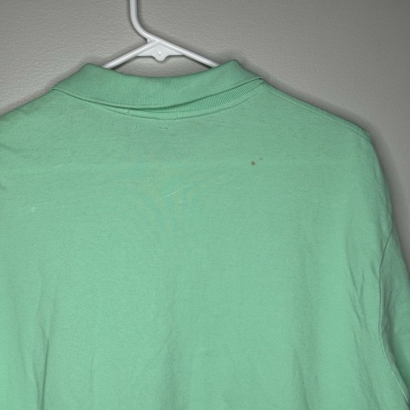 Polo Ralph Lauren Classic Fit Teal Mint Green 100% Cotton Pink Pony XXL (Read) - Picture 7 of 10